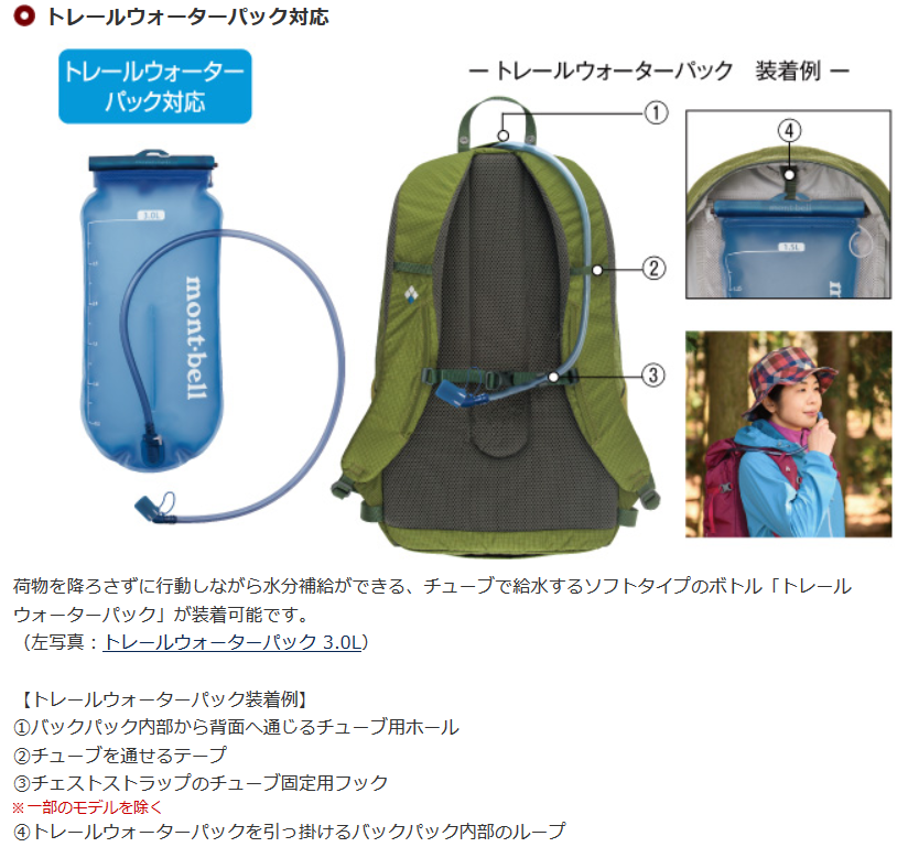 中古 Mont Bell モンベル ザック グラナイトパック サンフラワー キッズ 中古販売一覧 登山 キャンプ用品中古販売キュートレック